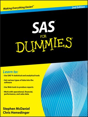 cover image of SAS For Dummies